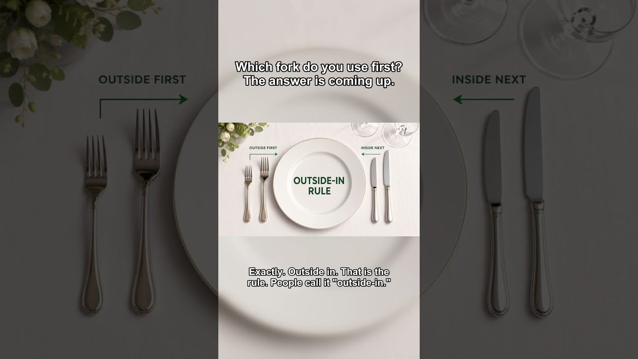Which Fork Do You Use First? | Fine Dining English for Beginners Which Fork Do You Use First? | Fine Dining English for Beginners