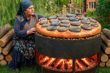 Hot Stones Meat Pie – Authentic Village Cooking 🔥🥩