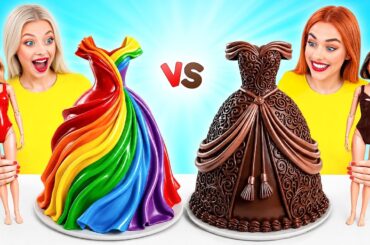 Real Food vs Chocolate Food Challenge Rich vs Broke | Kitchen Battle with Food by Multi DO Challenge