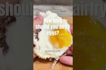 Cooking test Ep.82 Air fryer eggs how long should you air fry eggs? #cooking