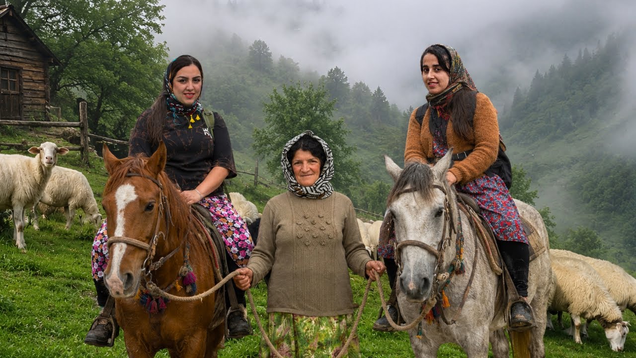 Off-Grid Living And Cooking with a Shepherd Nomadic Family ⛰️🌧️ The Real Life of Persian Nomads Off-Grid Living And Cooking with a Shepherd Nomadic Family ⛰️🌧️ The Real Life of Persian Nomads