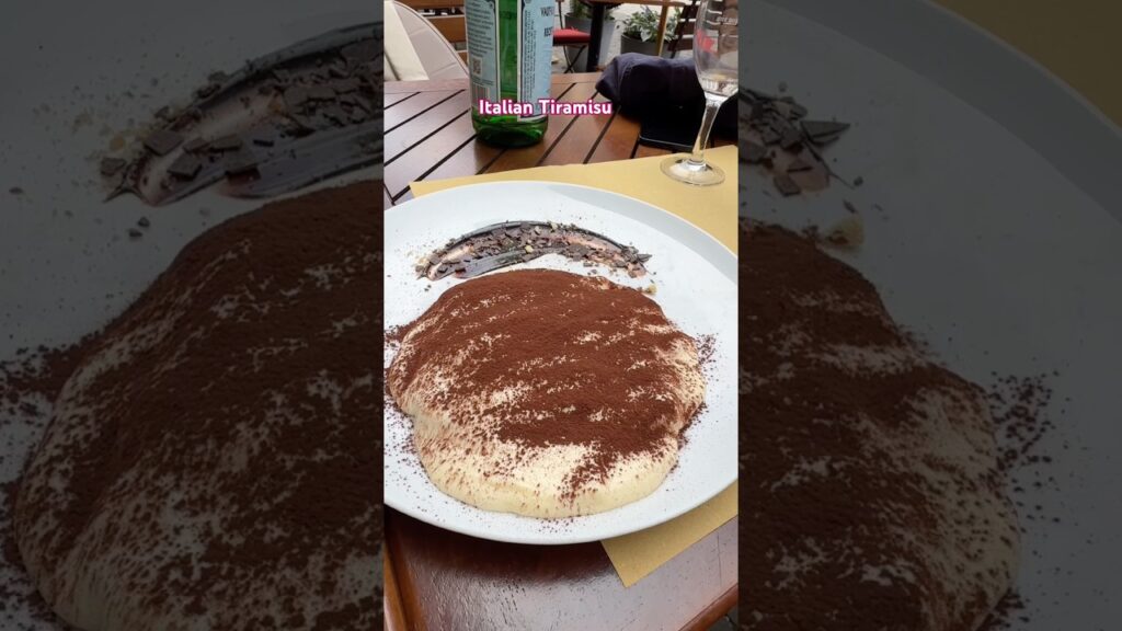 Italian TIRAMISU made Right on Our Table #tiramisu #italian #shortvideo #viral