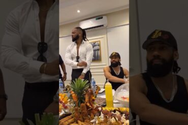This is #flavour Ijele 1 of Africa. Dining with #phyno #phynofino Everywhere is #foodie. #shorts
