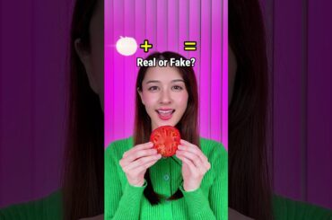 REAL or FAKE? 😱 Testing Crazy Food Combos! #Shorts