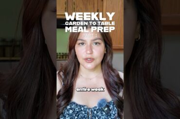 Garden to table meal prep! #gardenharvest #growyourownfood #gardentotable #cooking #mealprep