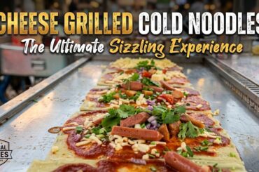 🔴 LIVE Chinese Street Grilled Cold Noodles | Authentic Street Food Cooking & ASMR