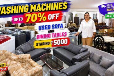 Washing Machines up to 70% OFF | Used Sofa and Dining starting 5000 #usedfurniture #sofa #decoration
