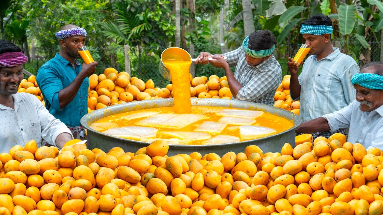 MANGO JUICE | Fresh Mango Juice Making | Summer Seasonal Juice | Quick Juice Recipe | Fruit Cutting MANGO JUICE | Fresh Mango Juice Making | Summer Seasonal Juice | Quick Juice Recipe | Fruit Cutting