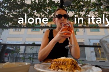 alone in italy | dining solo, working remotely & enjoying my own company