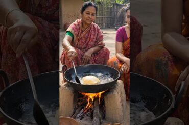 Traditional Bengali Luchi Cooking in Village | #shorts #recipe #cooking #LuchiRecipe