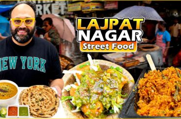 Street Food Lajpat Nagar | Baba Nagpal Chole Bhature, Ritik Dhaba Dal Tadka, Ram Laddo, Tawa Pulao