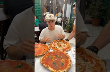 Trying the most famous pizza in Italy