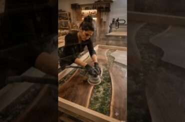From Raw Walnut to Luxury River Dining Table 😍 |Epoxy Resin Masterpiece Build | Satisfying Woodwork