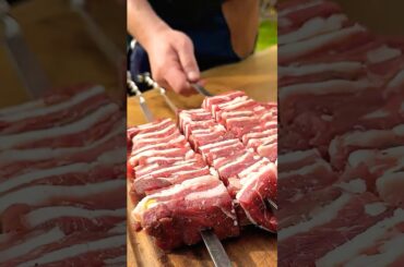 Insane Napoleon Skewers  #cooking #outdoorcooking