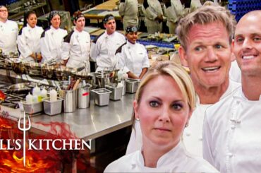 Black Jackets Compete Against Chef Ramsay & the Sous Chefs | Hell's Kitchen