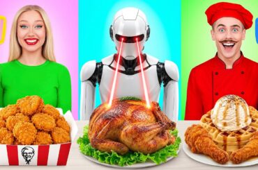 Cooking Challenge with a Robot | Tasty Kitchen Hacks by Multi DO Challenge