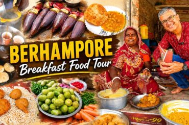 Berhampore (Bengal) Village, Bazar & Veg Breakfast Street Food Tour I Chop, Fuluri, Kachori, Moodi