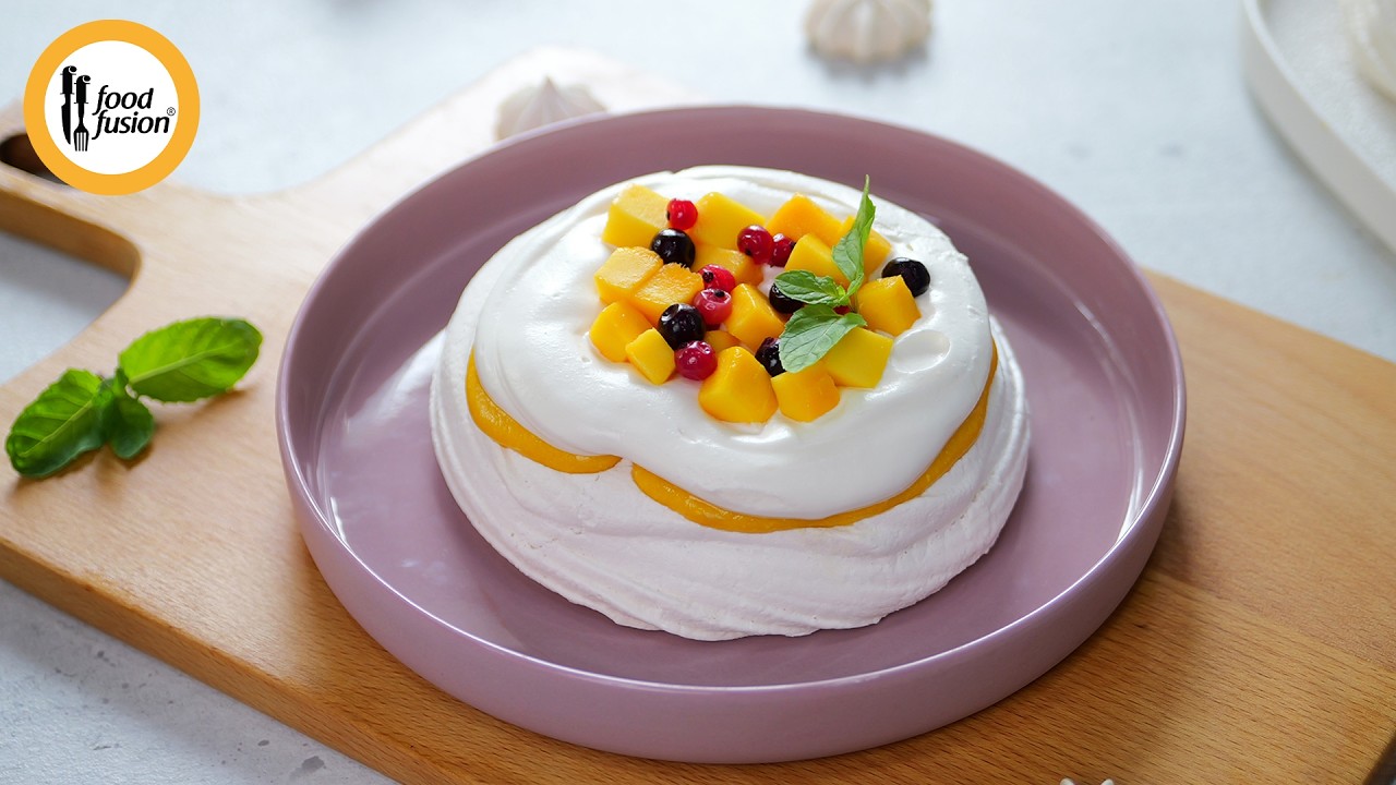 Mango Pavlova Recipe By Food Fusion Mango Pavlova Recipe By Food Fusion