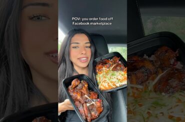 I ORDERED FOOD OFF FACEBOOK MARKETPLACE!! 🤣 #food #eating #shorts