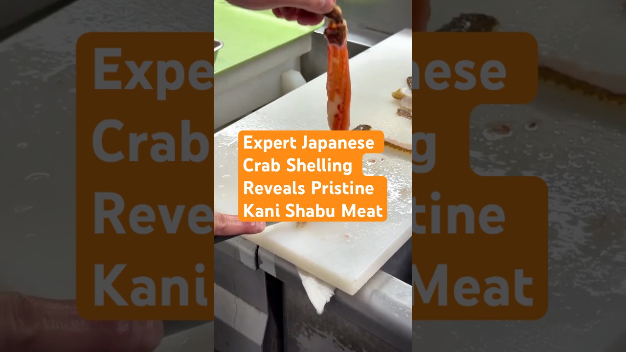 Expert Japanese Crab Shelling Reveals Pristine Kani Shabu Meat Expert Japanese Crab Shelling Reveals Pristine Kani Shabu Meat