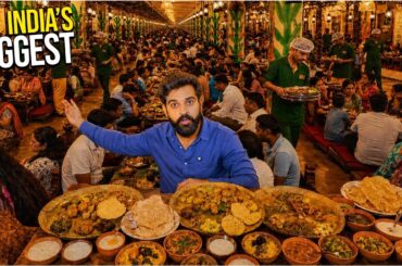 Indian Street Food - Tried Every Unlimited Thali at India's Biggest Restaurant (10,000 People Daily)