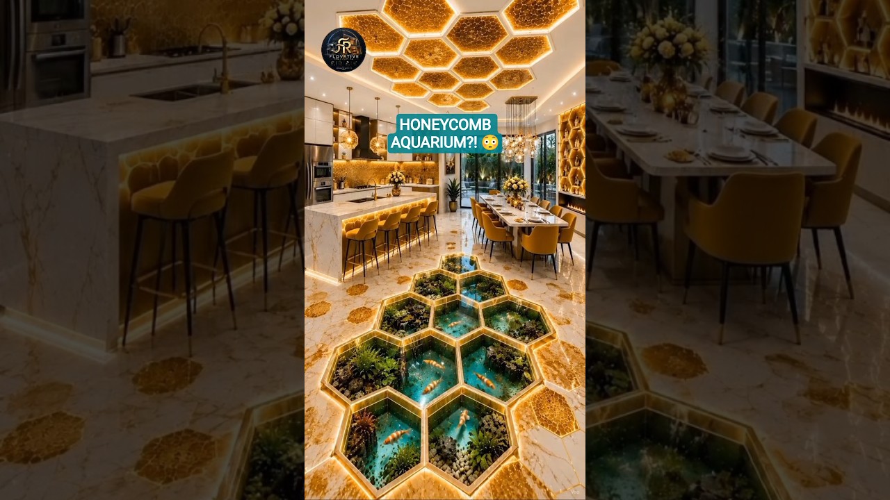 I Created an Unreal Aquarium Floor for My Kitchen & Dining! β¨π³ #Shorts I Created an Unreal Aquarium Floor for My Kitchen & Dining! β¨π³ #Shorts