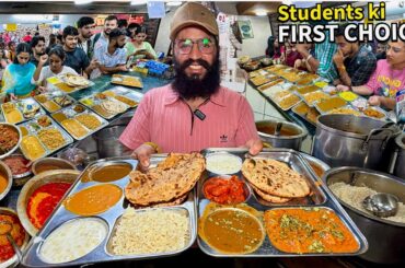 Students ki FAVORITE Thali 😍 Punjabi University ka Canteen Dhaba | Street Food India