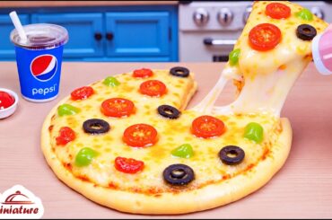 😋 So Tasty Mini Pizza Hut Cheese Pizza Recipe | ASMR Cooking Mini Food