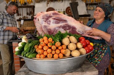 Beef Leg Preservation for the Winter - Village Cooking 🥩🌾