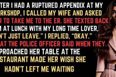 After I Had A Ruptured Appendix, My Wife Chose Fine Dining With Her Male Friend—Police Made Her