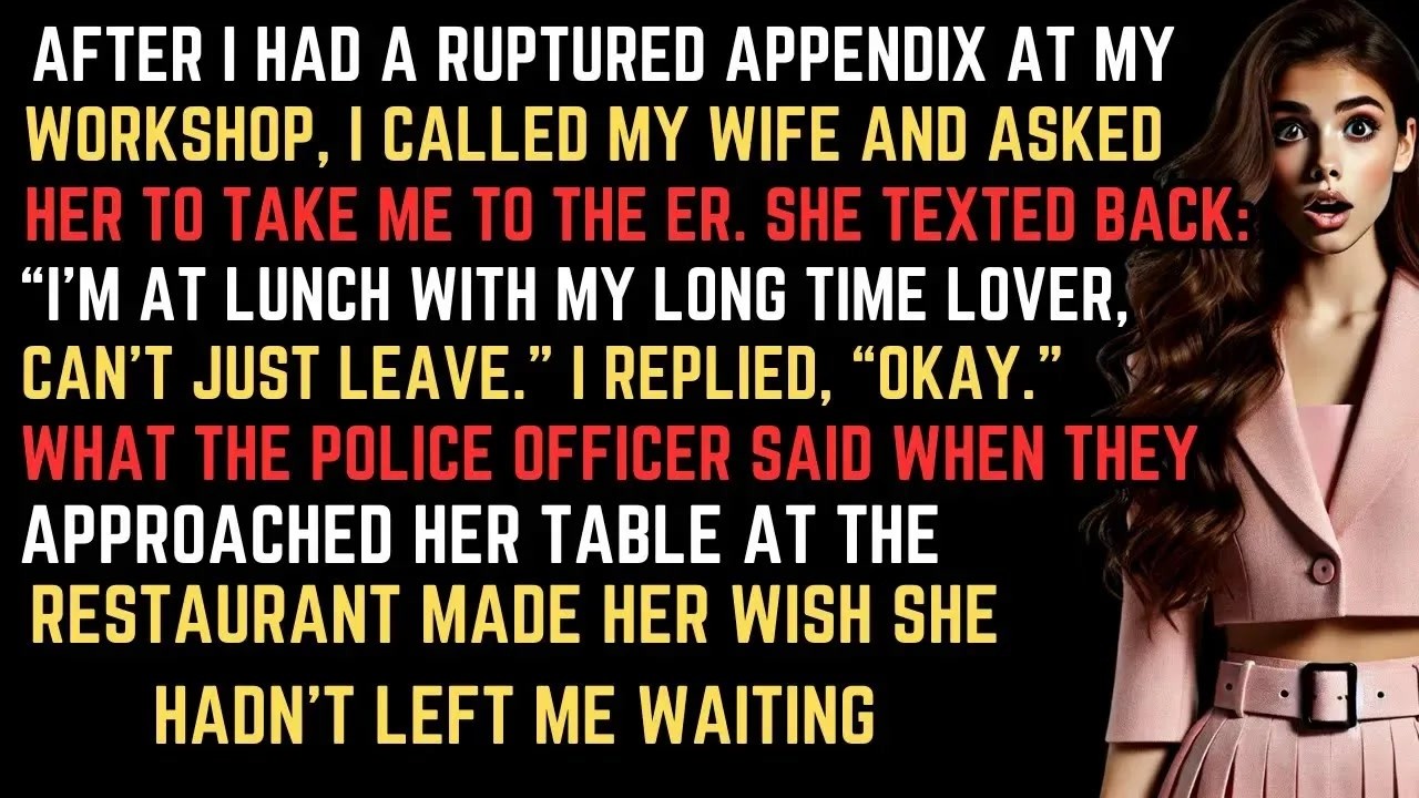 After I Had A Ruptured Appendix, My Wife Chose Fine Dining With Her Male Friend—Police Made Her After I Had A Ruptured Appendix, My Wife Chose Fine Dining With Her Male Friend—Police Made Her