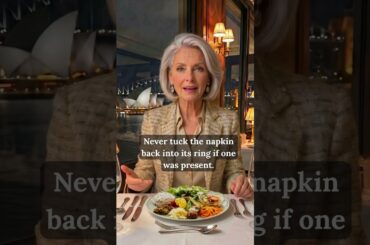 This napkin rule separates old money from new money #etiquette #dining