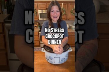 No Stress Crockpot Dinner #recipe #cooking #easyrecipe #food #dinner#foodie #fyp #foodie #cook #yum