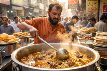 USD $1 ONLY NON STOP PAKISTANI STREET FOOD | CHANAY, CHAWAL & SAAG PARATHA | STREET FOOD PAKISTAN
