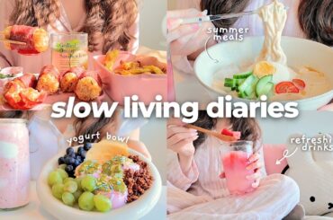 quiet days cooking at home 🍓 summer recipes, korean food & cozy routine
