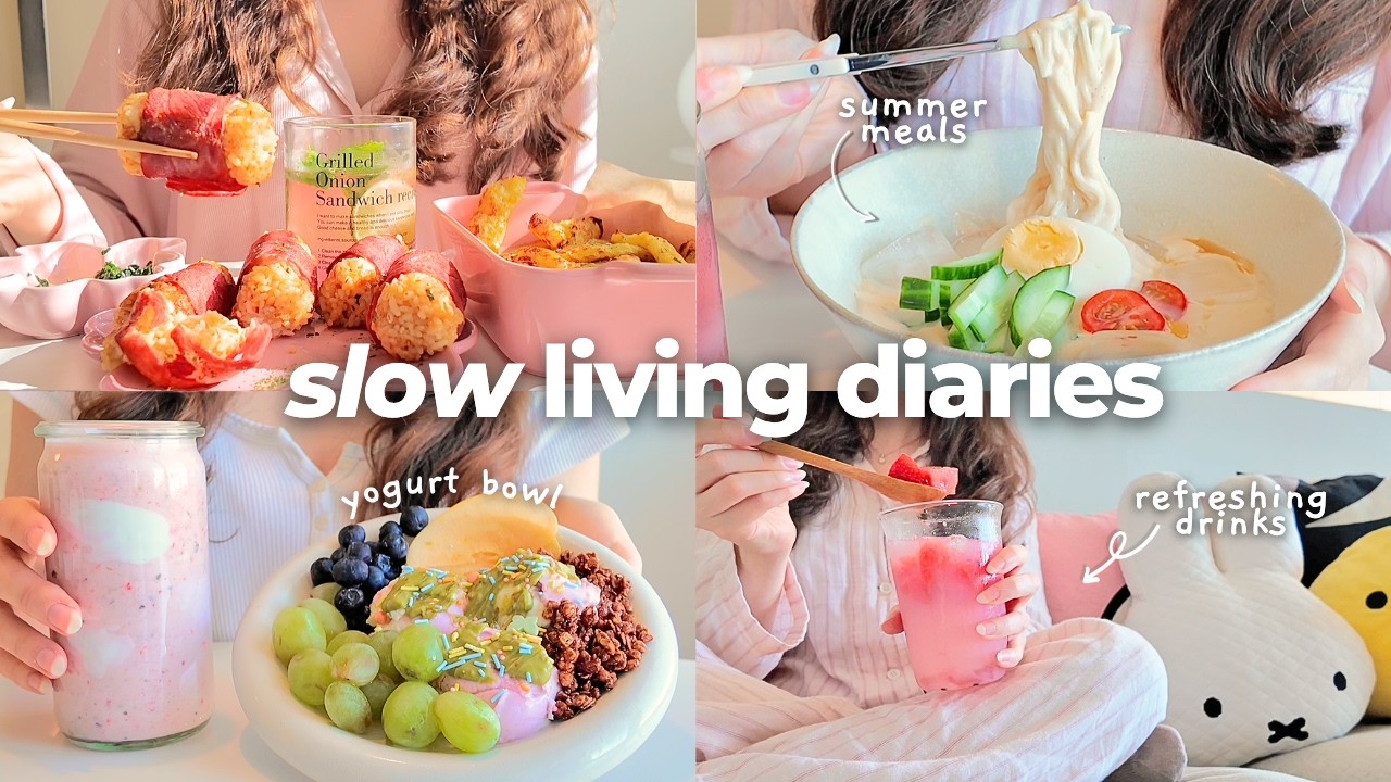 quiet days cooking at home 🍓 summer recipes, korean food & cozy routine quiet days cooking at home 🍓 summer recipes, korean food & cozy routine
