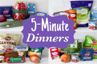 6 EASY 5-Minute Prep Recipes | QUICK Meals with SIMPLE Ingredients | Julia Pacheco