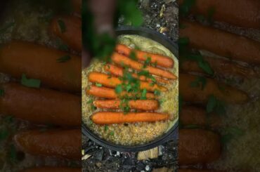 Tomahawk Steak with Wild Flowers | Bushcraft Open Fire Cooking#outdoorcooking #asmr #cooking #food