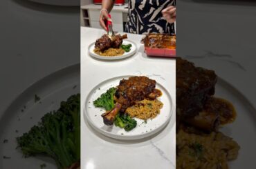 Sunday Lunch – Slow Cooked Lamb Shank with Mushroom Risotto #cooking #foodie #lamb #easyrecipe