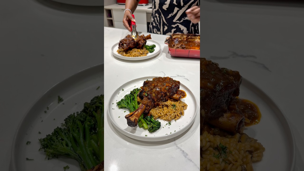 Sunday Lunch – Slow Cooked Lamb Shank with Mushroom Risotto #cooking #foodie #lamb #easyrecipe Sunday Lunch – Slow Cooked Lamb Shank with Mushroom Risotto #cooking #foodie #lamb #easyrecipe