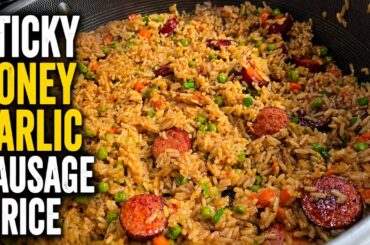 One-Pan Honey Garlic Sausage and Rice Recipe