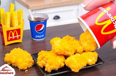 🍟 So Crunchy Mini McDonald's Chicken McNuggets & Fries Recipe | ASMR Cooking Mini Food