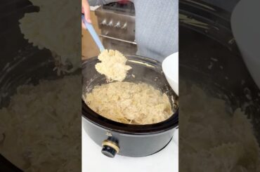 Easy Crockpot Dinner #recipe #easyrecipe #crockpot #chicken #pasta