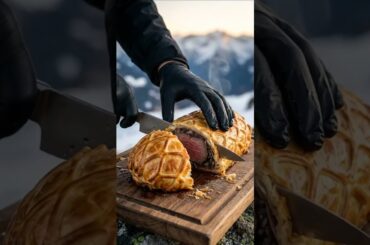 Beef Wellington on Mount Everest ASMR | Hyperrealistic Chef's Table Cooking Ritual