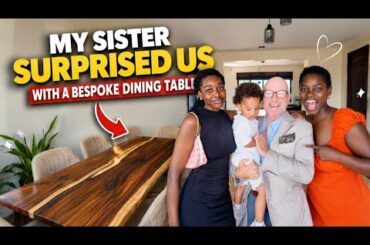 Settling Into Uganda My Sister Ordered A Bespoke Dining Set For Our Apartment