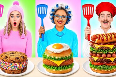 Me vs Grandma Cooking Challenge | Amazing Hacks and Tricks by Multi DO Joy