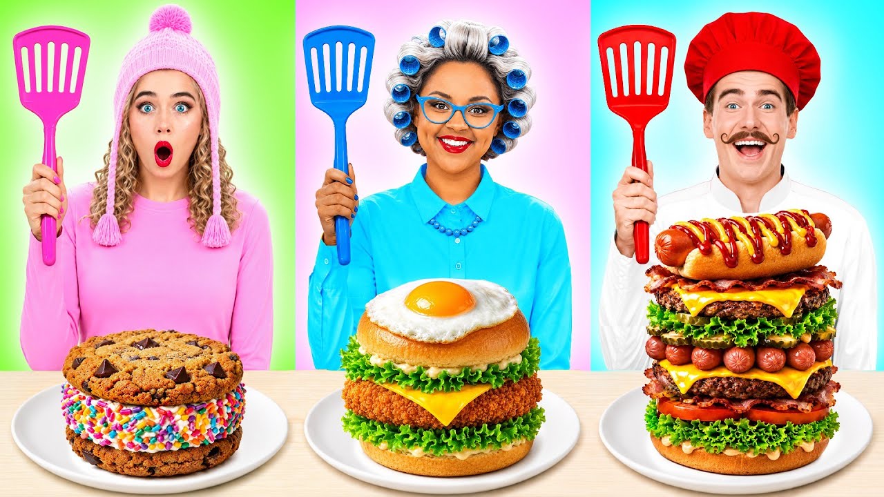 Me vs Grandma Cooking Challenge | Amazing Hacks and Tricks by Multi DO Joy Me vs Grandma Cooking Challenge | Amazing Hacks and Tricks by Multi DO Joy