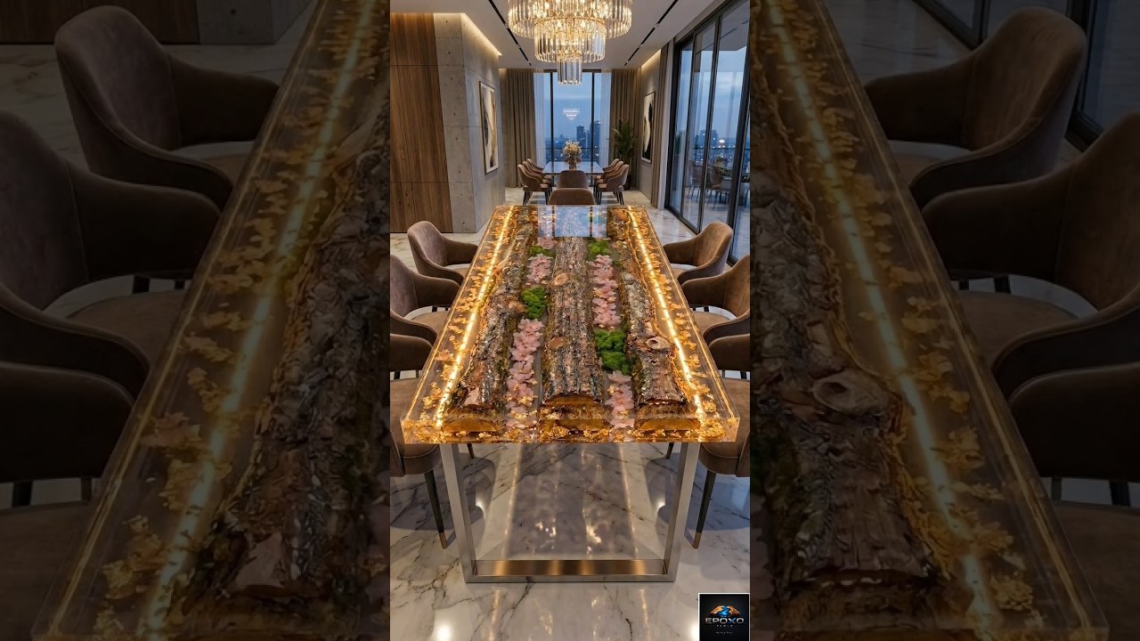 Luxury Sakura Forest Epoxy Dining Table πΈβ¨ | The Most Beautiful Resin Table Transformation!#ytshorts Luxury Sakura Forest Epoxy Dining Table πΈβ¨ | The Most Beautiful Resin Table Transformation!#ytshorts