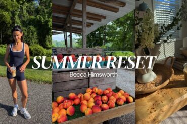 SUMMER RESET | Saturday at home, cleaning & resetting, dining nook update, Costco haul, & baking!