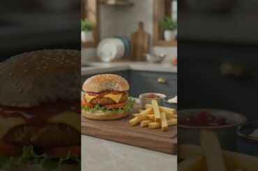 Crispy Aloo Tikki Burger 🍔🥔 | Step-by-Step Cooking Process #cooking #racipe